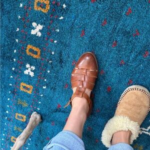 Vintage Nordstrom Brown Leather Sandals mules